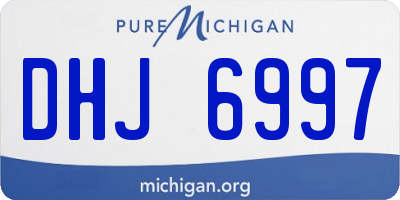 MI license plate DHJ6997