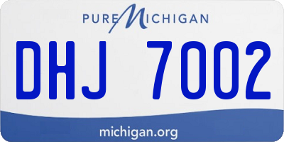 MI license plate DHJ7002