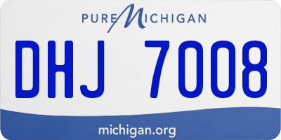 MI license plate DHJ7008