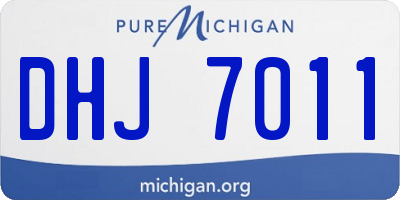 MI license plate DHJ7011