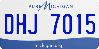 MI license plate DHJ7015