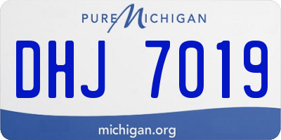 MI license plate DHJ7019