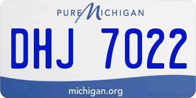 MI license plate DHJ7022