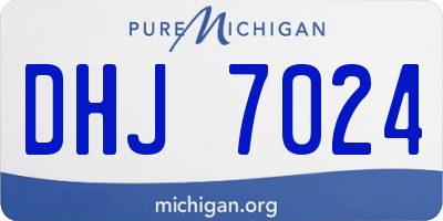 MI license plate DHJ7024