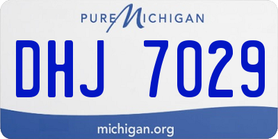 MI license plate DHJ7029