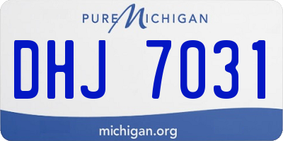 MI license plate DHJ7031
