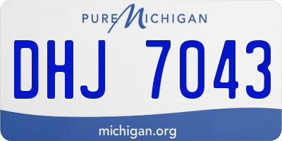 MI license plate DHJ7043