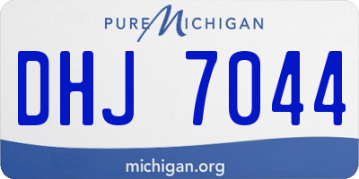MI license plate DHJ7044