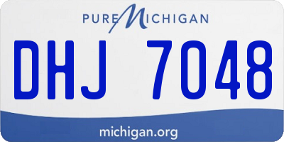 MI license plate DHJ7048