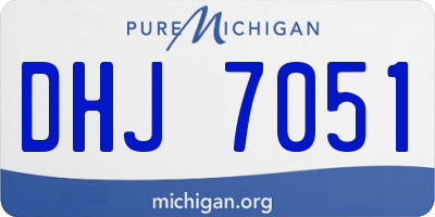 MI license plate DHJ7051