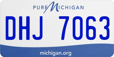 MI license plate DHJ7063