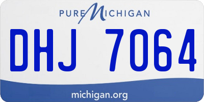 MI license plate DHJ7064