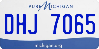 MI license plate DHJ7065