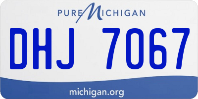 MI license plate DHJ7067