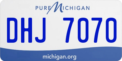 MI license plate DHJ7070
