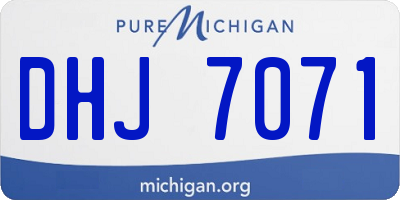 MI license plate DHJ7071