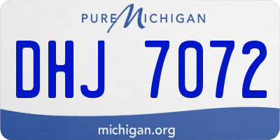 MI license plate DHJ7072