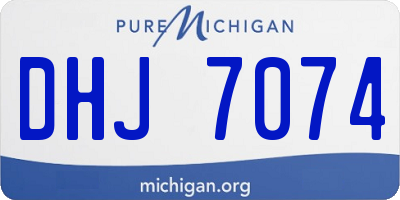 MI license plate DHJ7074