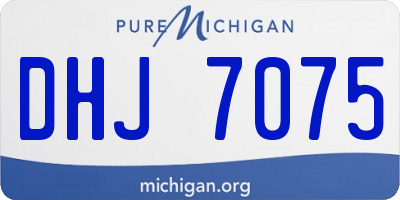 MI license plate DHJ7075