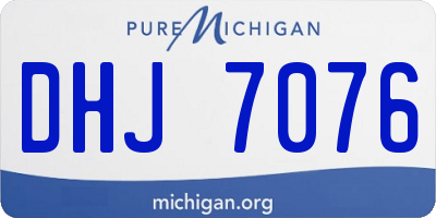 MI license plate DHJ7076