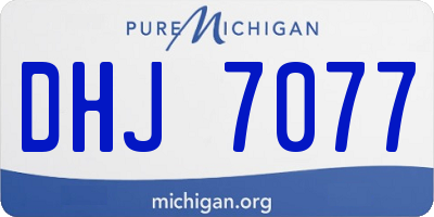 MI license plate DHJ7077