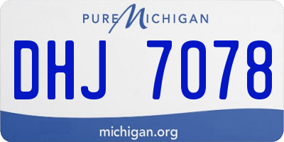 MI license plate DHJ7078
