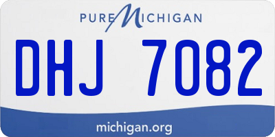 MI license plate DHJ7082