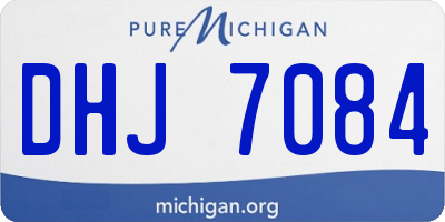 MI license plate DHJ7084