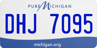 MI license plate DHJ7095
