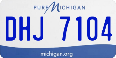 MI license plate DHJ7104