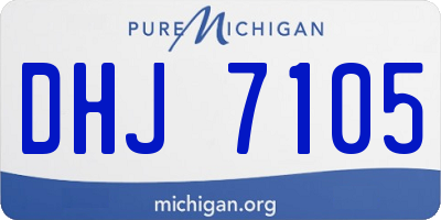 MI license plate DHJ7105