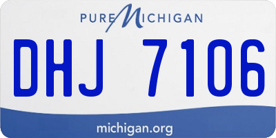 MI license plate DHJ7106