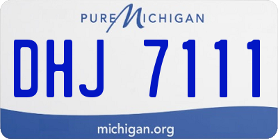 MI license plate DHJ7111