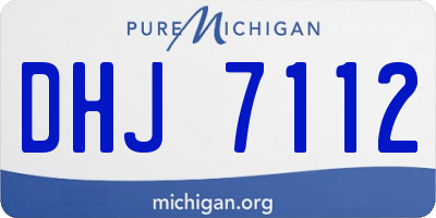 MI license plate DHJ7112