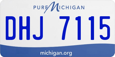 MI license plate DHJ7115