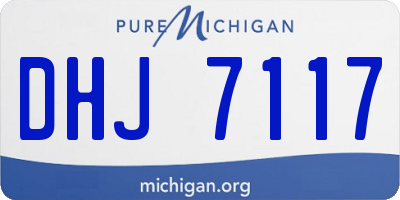 MI license plate DHJ7117