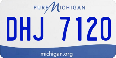 MI license plate DHJ7120