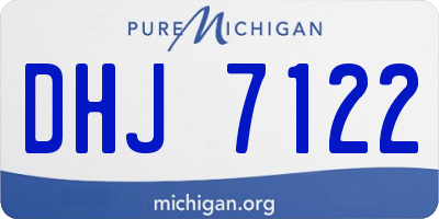 MI license plate DHJ7122