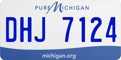 MI license plate DHJ7124