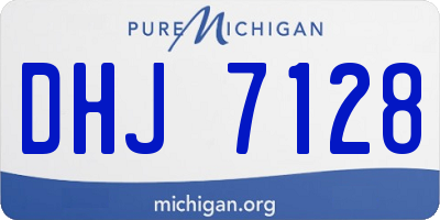 MI license plate DHJ7128