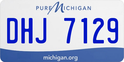 MI license plate DHJ7129