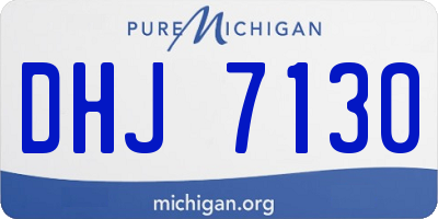 MI license plate DHJ7130