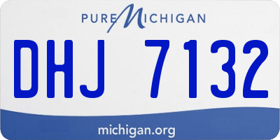 MI license plate DHJ7132