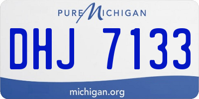 MI license plate DHJ7133