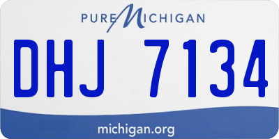 MI license plate DHJ7134