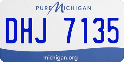MI license plate DHJ7135