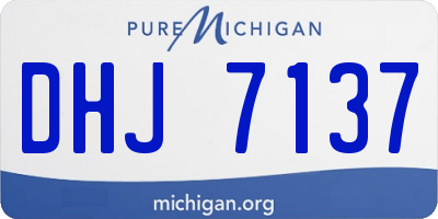 MI license plate DHJ7137