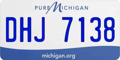 MI license plate DHJ7138