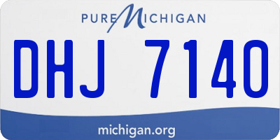 MI license plate DHJ7140