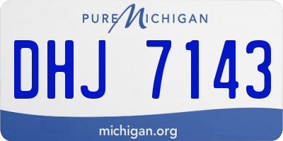 MI license plate DHJ7143
